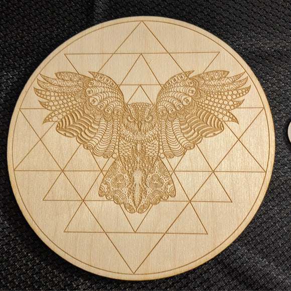 Crystal Grid-Owl Wisdom-6 Inch