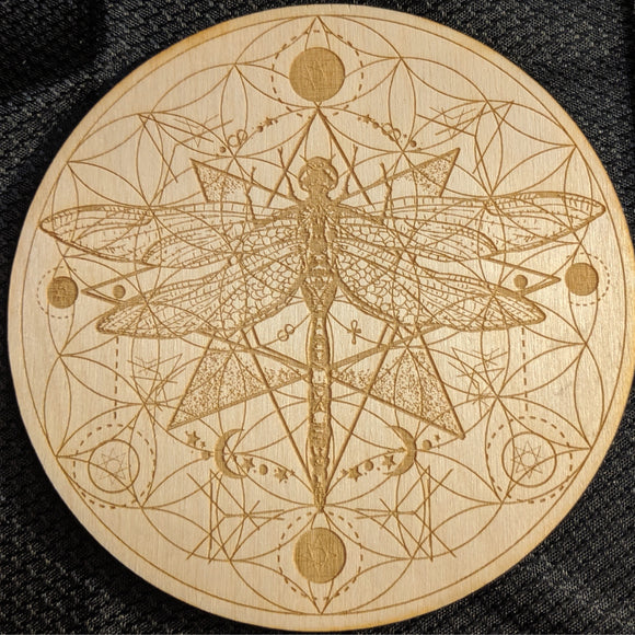 Crystal Grid-Dragonfly Wisdom-6 Inch