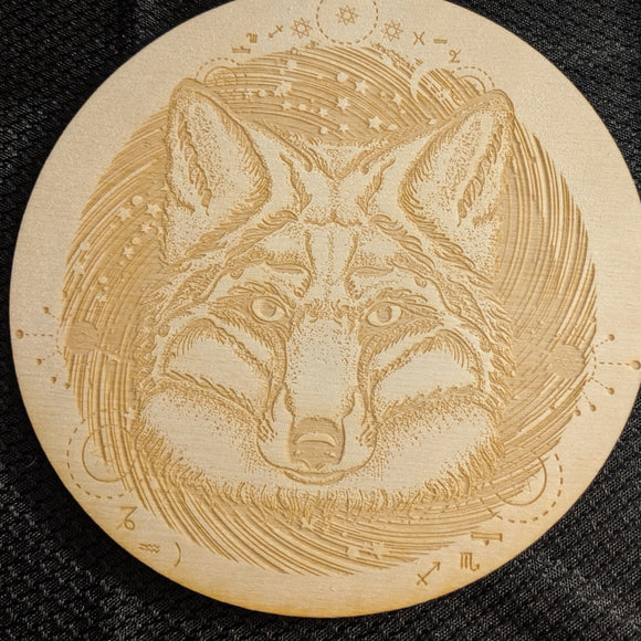 Crystal Grid-Fox Wisdom-6 Inch