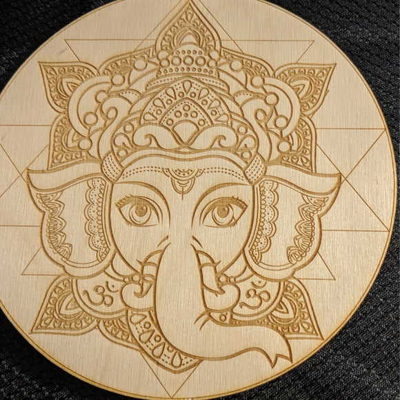 Crystal Grid-Ganesha-6 Inch