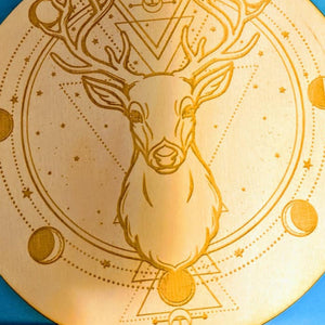 Crystal Grid-Deer Wisdom-6 inch