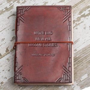 Leather Journal-"We All Become Stories"