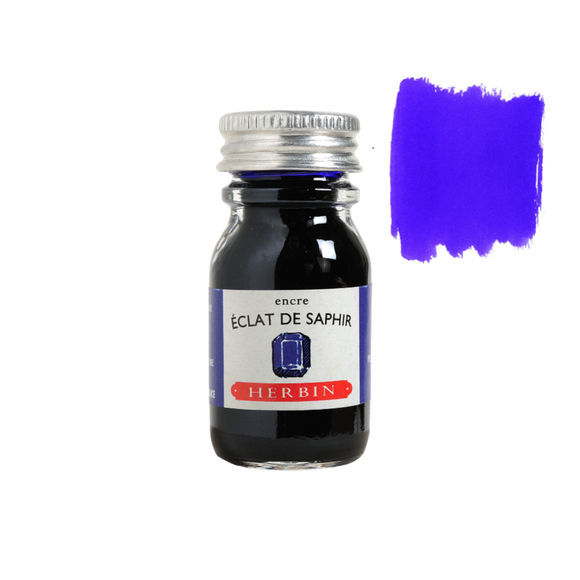 Herbin Fountain Pen Ink 10ml Bottle -Eclat de Saphir