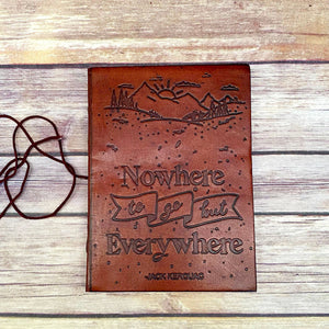 Nowhere And Everywhere Leather Journal - 5x7 Lined