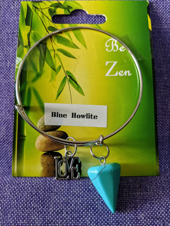 Pendulum Bracelet-Blue Howlite